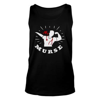 Mens Murse- Murse Life Gift Funny Male Nurse Gifts Unisex Tank Top | Mazezy