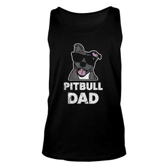 Mens Pitbull Dad Mens - Blue Nose Pit Bull Dog Gift Unisex Tank Top | Mazezy