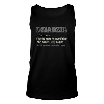 Mens Polish Dziadzia Funny Definition Grandpa Gift Unisex Tank Top | Mazezy