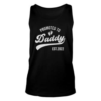 Mens Promoted To Daddy Est 2022 First Time Dad Unisex Tank Top | Mazezy AU