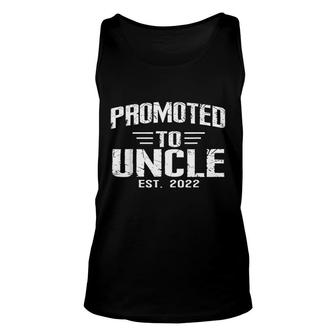 Mens Promoted To Uncle Est 2022 Soon To Be Uncle Unisex Tank Top - Thegiftio UK