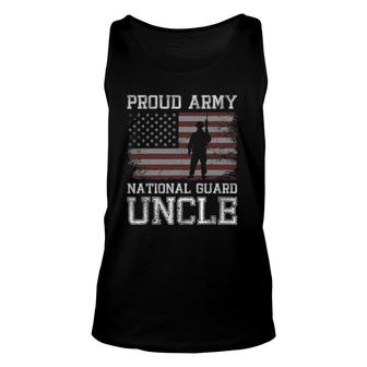 Mens Proud Army National Guard Uncle US Military Gift Unisex Tank Top | Mazezy