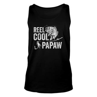 Mens Reel Cool Papaw Fishing Father's Day Gifts Unisex Tank Top | Mazezy
