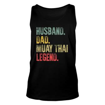 Mens Retro Vintage Gift Husband Dad Muay Thai Legend Unisex Tank Top | Mazezy