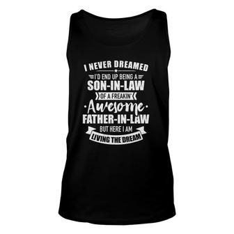Mens Son In Law Of Awesome Father In Law Unisex Tank Top | Mazezy DE