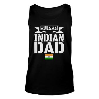Mens Storecastle Super Indian Dad Father's India Gift Unisex Tank Top | Mazezy