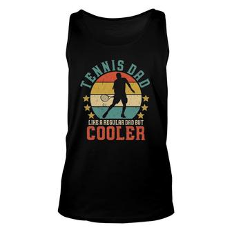 Mens Tennis Dad Vintage Tennis Player Father's Day Unisex Tank Top | Mazezy