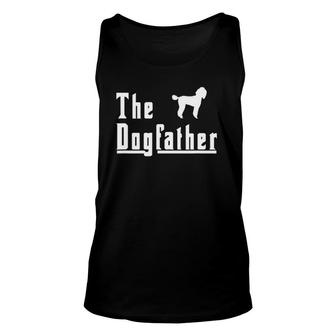 Mens The Dogfather Poodle Dog Gift Unisex Tank Top | Mazezy
