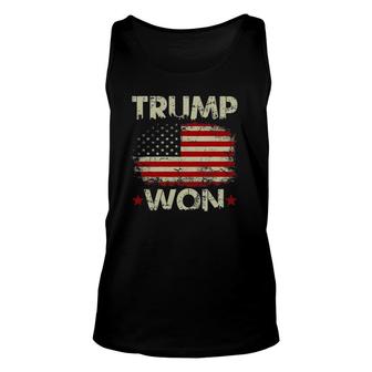 Mens Trump Won 4Th Of July Fathers Day Unisex Tank Top | Mazezy