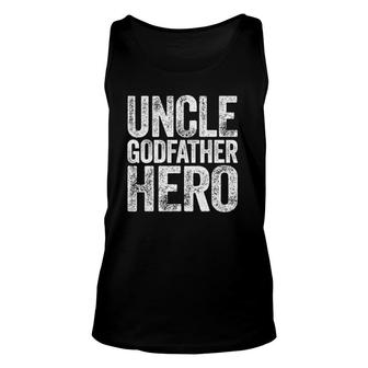 Mens Uncle Godfather Hero Gift Unisex Tank Top | Mazezy UK