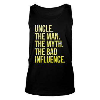 Mens Uncle The Man The Myth The Legend Fun Best Uncle Unisex Tank Top | Mazezy