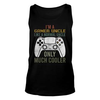 Mens Video Game Gamer Uncle Apparel Funny Fathers Day Gaming Men Unisex Tank Top - Thegiftio UK