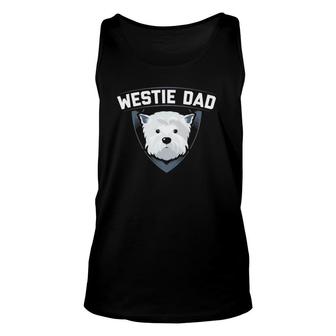 Mens Westie Dad Dog Owner West Highland White Terrier Unisex Tank Top | Mazezy