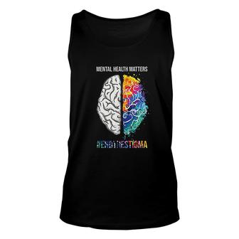 Mental Health Matters Month Costume Gift Unisex Tank Top | Mazezy