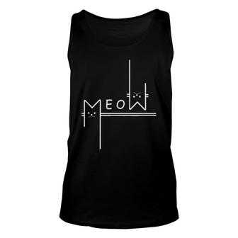 Meow Cat Meow Kitty Cats Mom And Cat Dad Unisex Tank Top | Mazezy