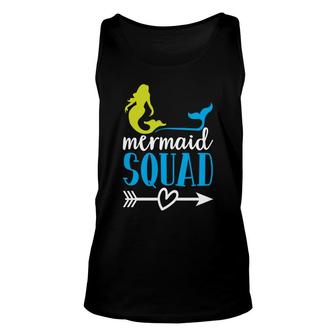 Mer Maid Sqad Love Mermaid Matching Family Unisex Tank Top - Thegiftio UK
