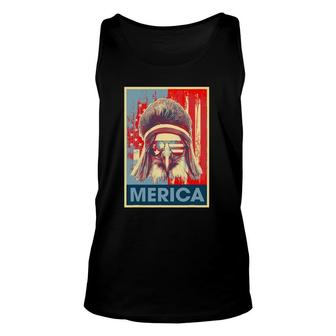 Merica Eagle Mullet 4Th Of July Vintage American Us Flag Unisex Tank Top | Mazezy DE