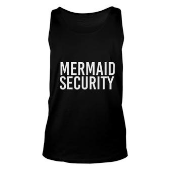 Mermad Security Funny Beach Swimming Party Gift Idea Unisex Tank Top - Thegiftio UK