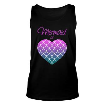 Mermaid At Heart - Sea Shell Cute Unisex Tank Top | Mazezy