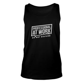 Metal Detecting Professional At Work Unisex Tank Top | Mazezy