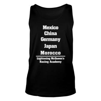 Mexico China Germany Japan Morocco Unisex Tank Top | Mazezy