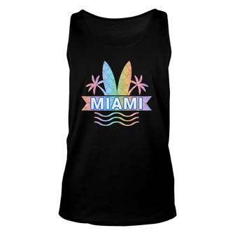 Miami Florida Vacation Beach Mermaid Island Family Group Unisex Tank Top | Mazezy
