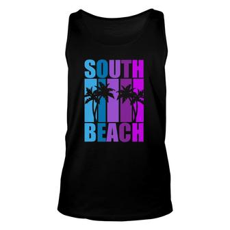 Miami Florida Vacation Souvenir South Beach Spring Break Unisex Tank Top | Mazezy