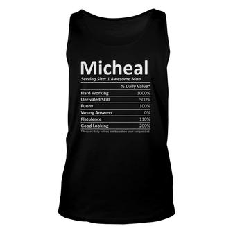 Micheal Nutrition Birthday Personalized Name Idea Tank Top | Mazezy