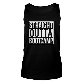 Military , Straight Outta Bootcamp Unisex Tank Top | Mazezy CA
