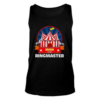 Mimi Of The Ringmaster Circus Themed Birthday Party Unisex Tank Top | Mazezy