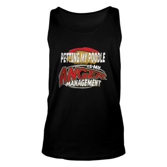 Miniature Standard Toy Poodle My Anger Management Unisex Tank Top | Mazezy