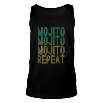 Mojito Repeat Rum Cocktail Drinkers Mojito Day July 11 Unisex Tank Top | Mazezy