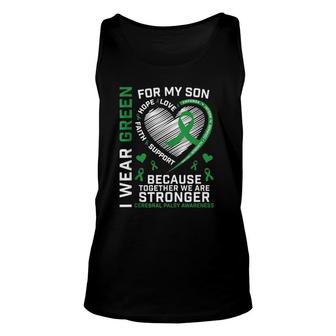 Mom Dad Father Mother Gifts Son Cerebral Palsy Awareness Unisex Tank Top | Mazezy