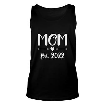 Mom Est 2022 First Mothers Day 2022 White Gift For Mom Unisex Tank Top - Thegiftio
