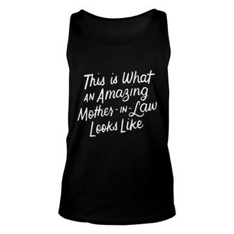 Mom Mothers Day Gift Mother In Law From Daughter Son In Law Unisex Tank Top - Thegiftio UK