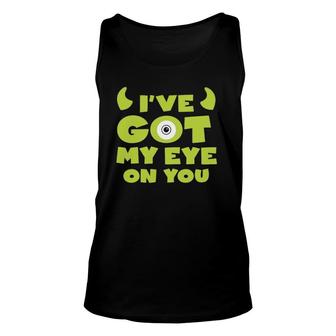 Monsters Inc Mike Eye On You Graphic Unisex Tank Top | Mazezy