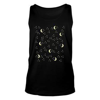 Moon And Stars Night Sky Art Tee S Celestial Unisex Tank Top | Mazezy CA