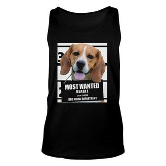 Most Wanted Beagle - Cute Funny Dog Tee S A Unisex Tank Top | Mazezy