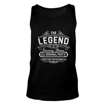 Mostly Original Parts Except Pacemaker Funny Unisex Tank Top - Thegiftio UK