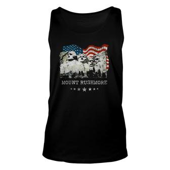 Mount Rushmore Flag Souvenirs Gift Unisex Tank Top | Mazezy