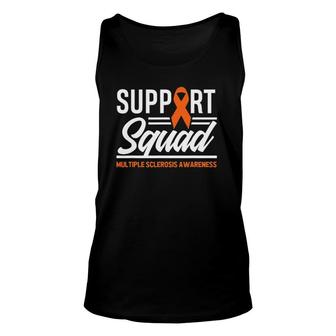 Ms Warrior Ms Support Squad Multiple Sclerosis Awareness Unisex Tank Top | Mazezy