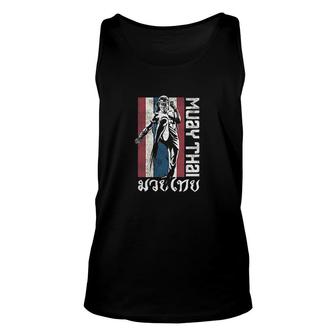 Muay Thai Thailand Flag Martial Arts Unisex Tank Top | Mazezy