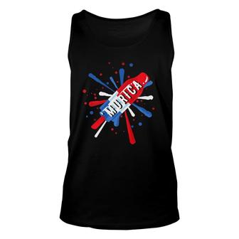 'Murica America July 4Th Popsicle Unisex Tank Top | Mazezy