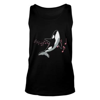 Music And Orcas Musician Whale Ocean Unisex Tank Top | Mazezy