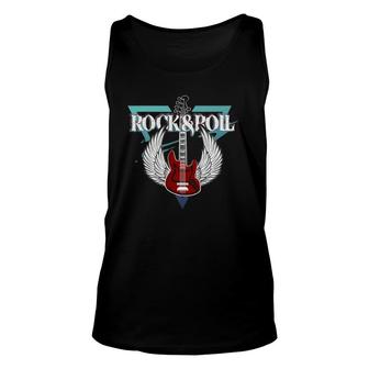 Music Guitar Rock & Roll Lovers Gift Unisex Tank Top | Mazezy