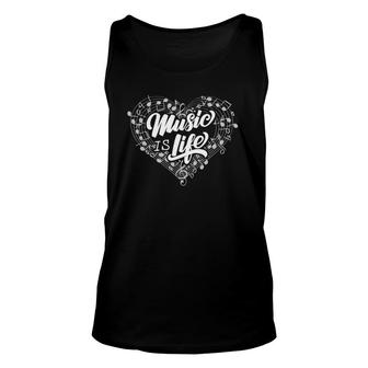 Music Is Life For Awesome Song Writer Composer Musician Tank Top | Mazezy