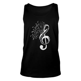 Musical Instrument Piano Music Notes Treble Clef Music Unisex Tank Top | Mazezy
