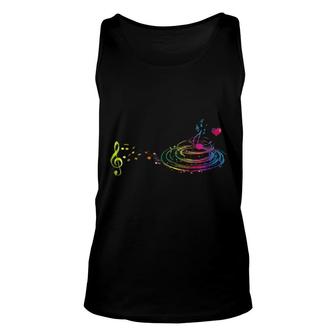 Musician Musical Instrument Music Notes Treble Clef Unisex Tank Top | Mazezy