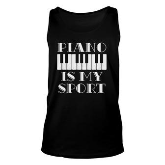 Musician Piano Player Gift Idea Piano Unisex Tank Top | Mazezy