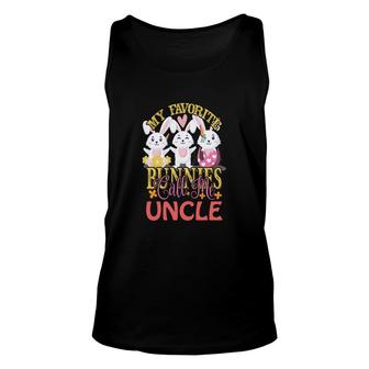 my favorite bunnies call me Uncle-01 Unisex Tank Top - Seseable